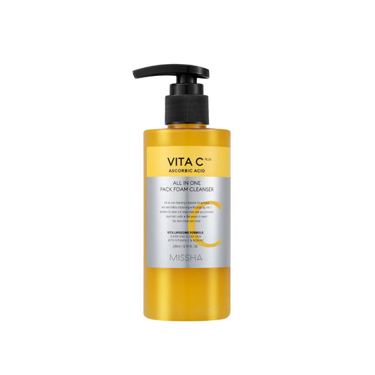 Missha Vita C Plus All In One Pack Foam Cleanser 200ml  - Pharmacoo
