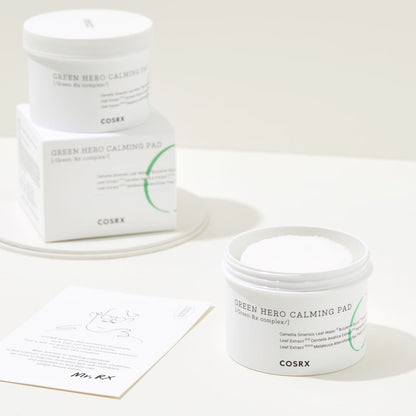 One Step Green Hero Calming Pad 70 Pads - Pharmacoo K-beauty Wholesale