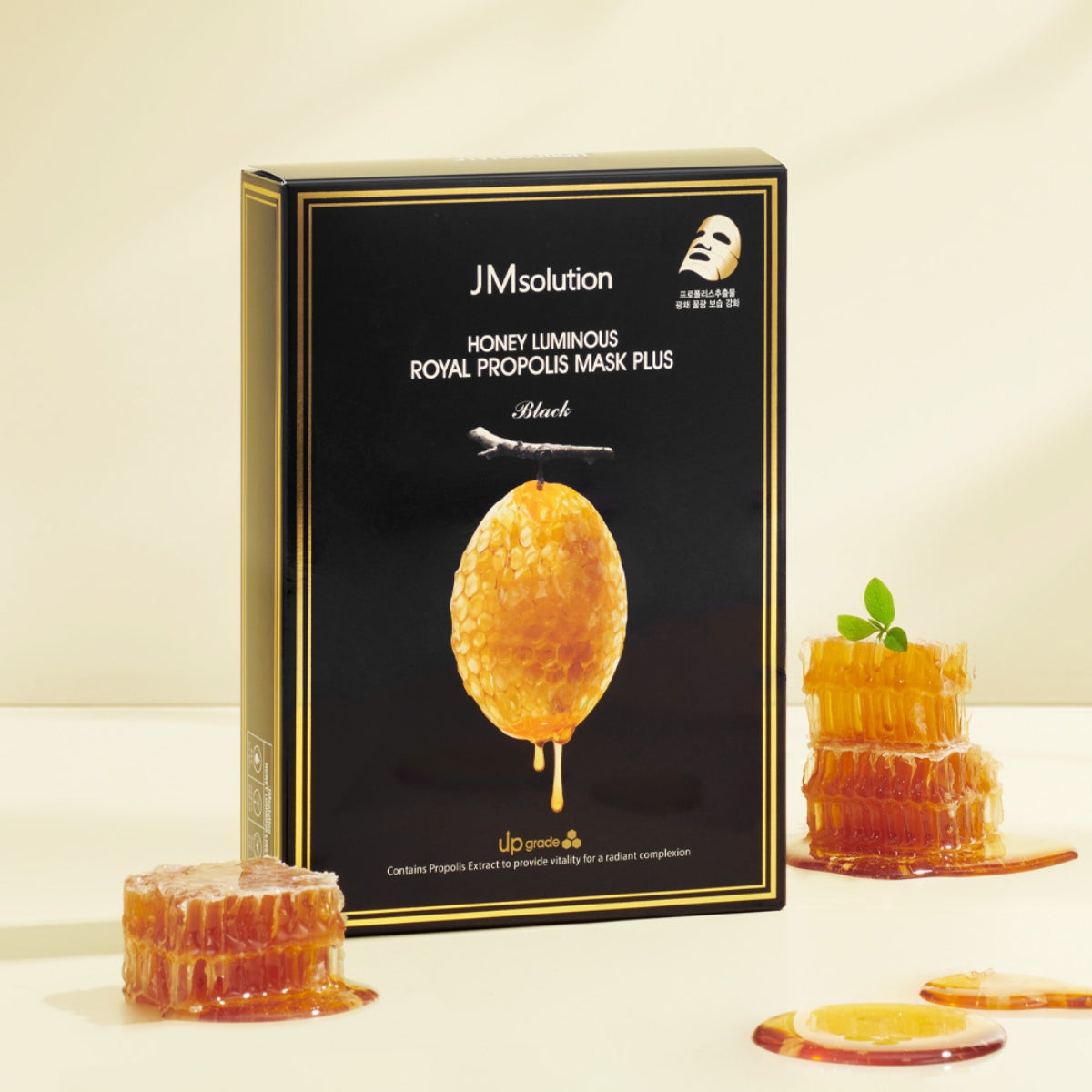 JM Solution Honey Luminous Royal Propolis Mask Plus 10Pcs - Bulk buy at Pharmacoo K-Beauty Wholesale