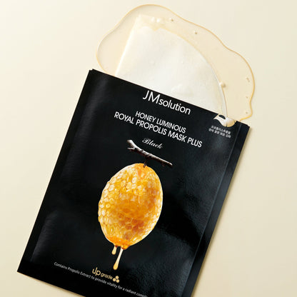 JM Solution Honey Luminous Royal Propolis Mask Plus 10Pcs - Bulk buy at Pharmacoo K-Beauty Wholesale