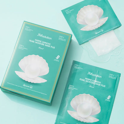 JM Solution Marine Luminous Pearl Moisture Mask Plus 10Pcs - Bulk buy at Pharmacoo K-Beauty Wholesale