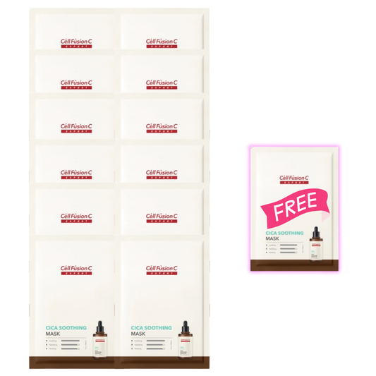 Cell Fusion C Expert Cica Soothing Mask (1box/10pcs) - 12+1 Box Bundle
