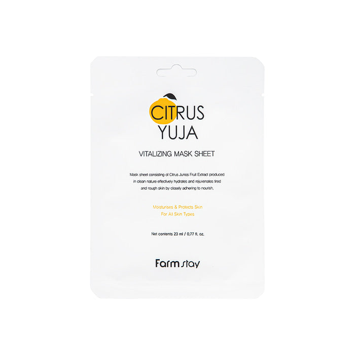 Farmstay Citrus Yuja Vitalizing Mask Sheet 1pc - Shop K-Beauty in Australia