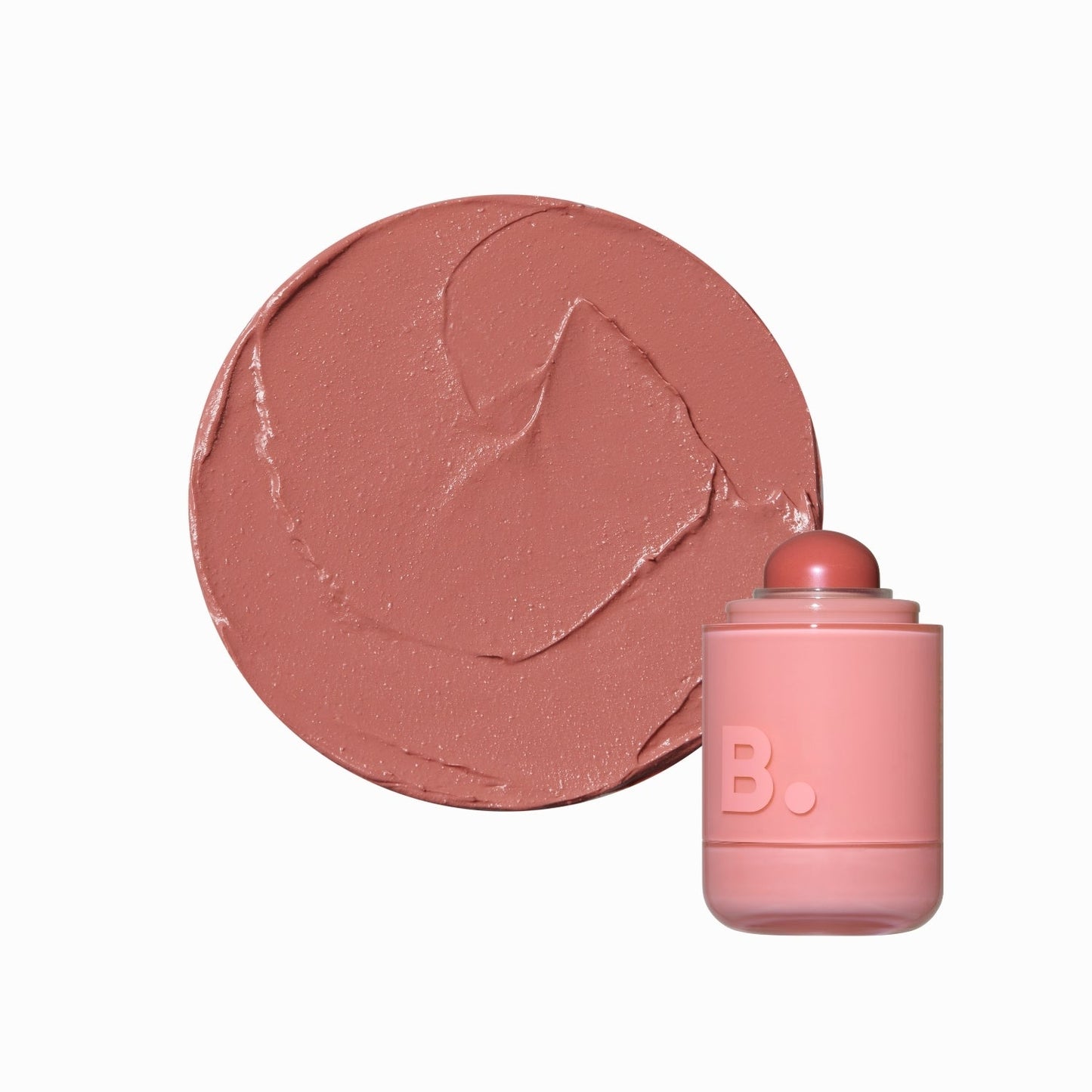 Banila Co B. By Banila Romantic Blush Lip & Cheek in soft pink shade, featuring a compact blush with a smooth, blendable texture.