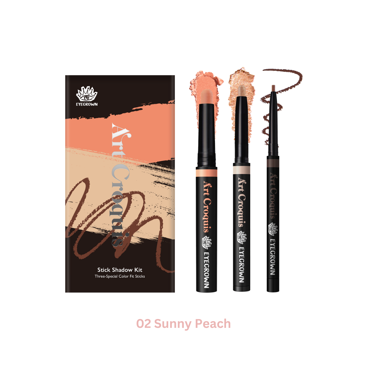 MAKEheal Eyecrown Art Croquis Stick Shadow Kit (6 Types) - Shop K-Beauty in Australia