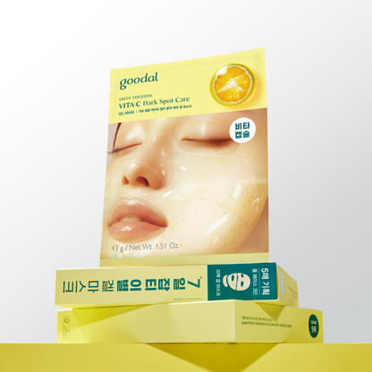 Goodal Green Tangerine Vita C Dark Spot Care Gel Mask 5ea - Shop K-Beauty in Australia
