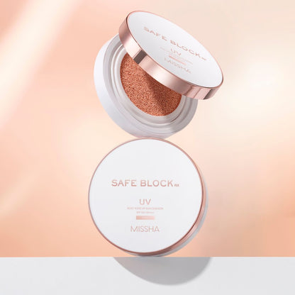 Missha Safe Block Rx Rosy Tone Up Sun Cushion SPF50+PA++++ 12g - Shop K-Beauty in Australia