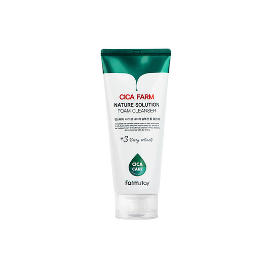 Farmstay Cica Farm Nature Solution Foam Cleanser 180ml - Shop K-Beauty in Australia