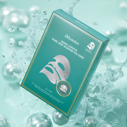 Marine Luminous Pearl Deep Moisture Foil Mask Box Silver [10pcs]