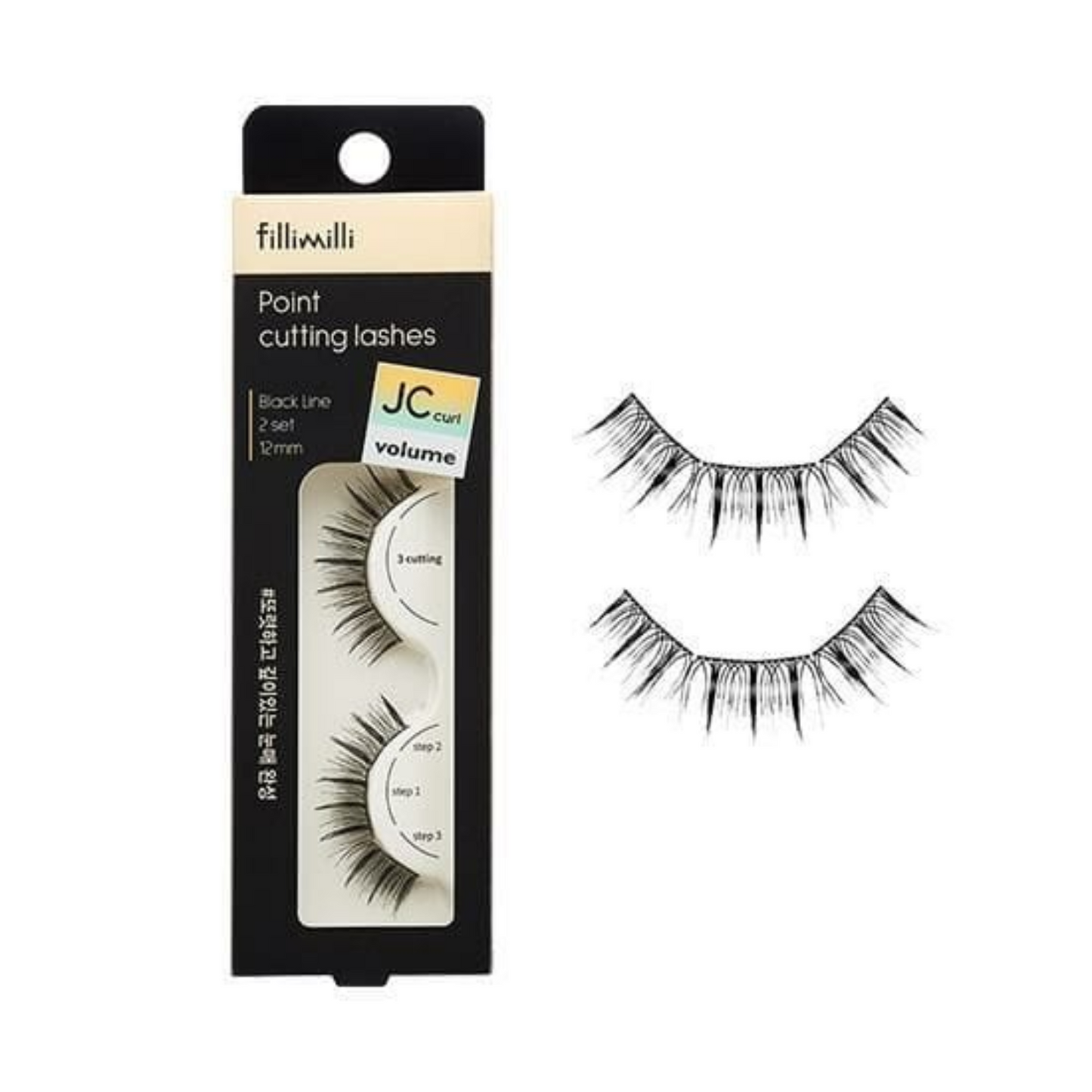 Point Cutting Lashes 03 Volume Up Jccurl (12mm)