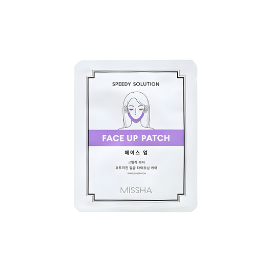 Missha Speedy Solution Face Up Patch sheet mask with multiple patches for targeted facial skin care.