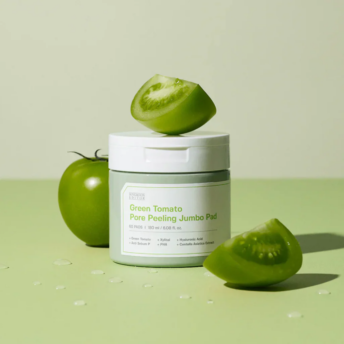Sungboon Editor Green Tomato Pore Peeling Jumbo Pad 60pads - Bulk Buy K-Beauty in Australia
