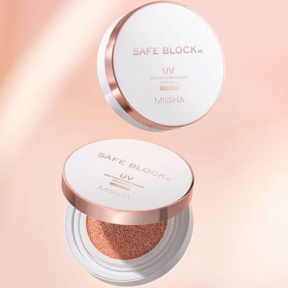 Missha Safe Block Rx Rosy Tone Up Sun Cushion SPF50+PA++++ 12g - Shop K-Beauty in Australia