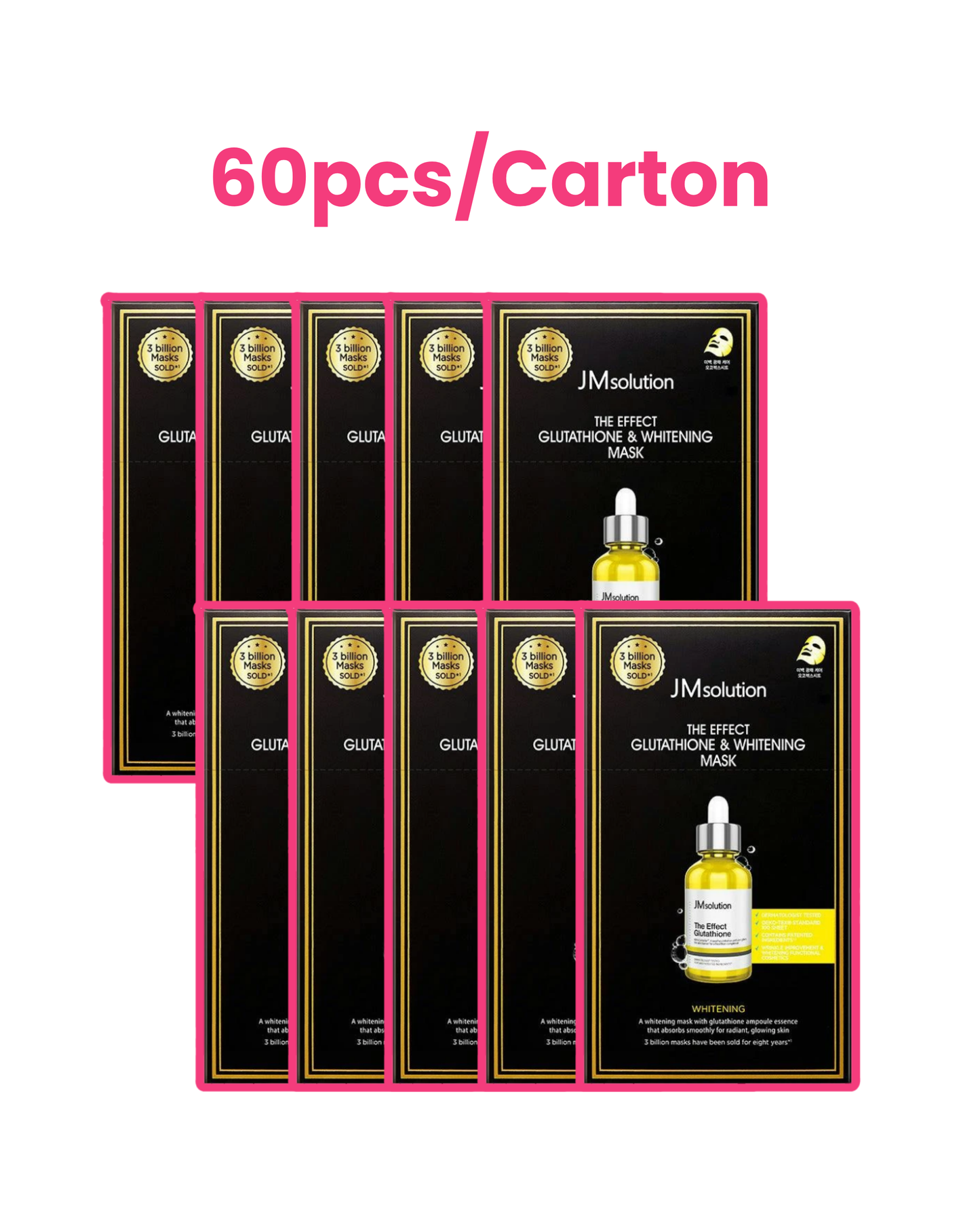 The Effect Glutathione & Whitening Mask Box 10 Pieces - 60pc (1 carton)