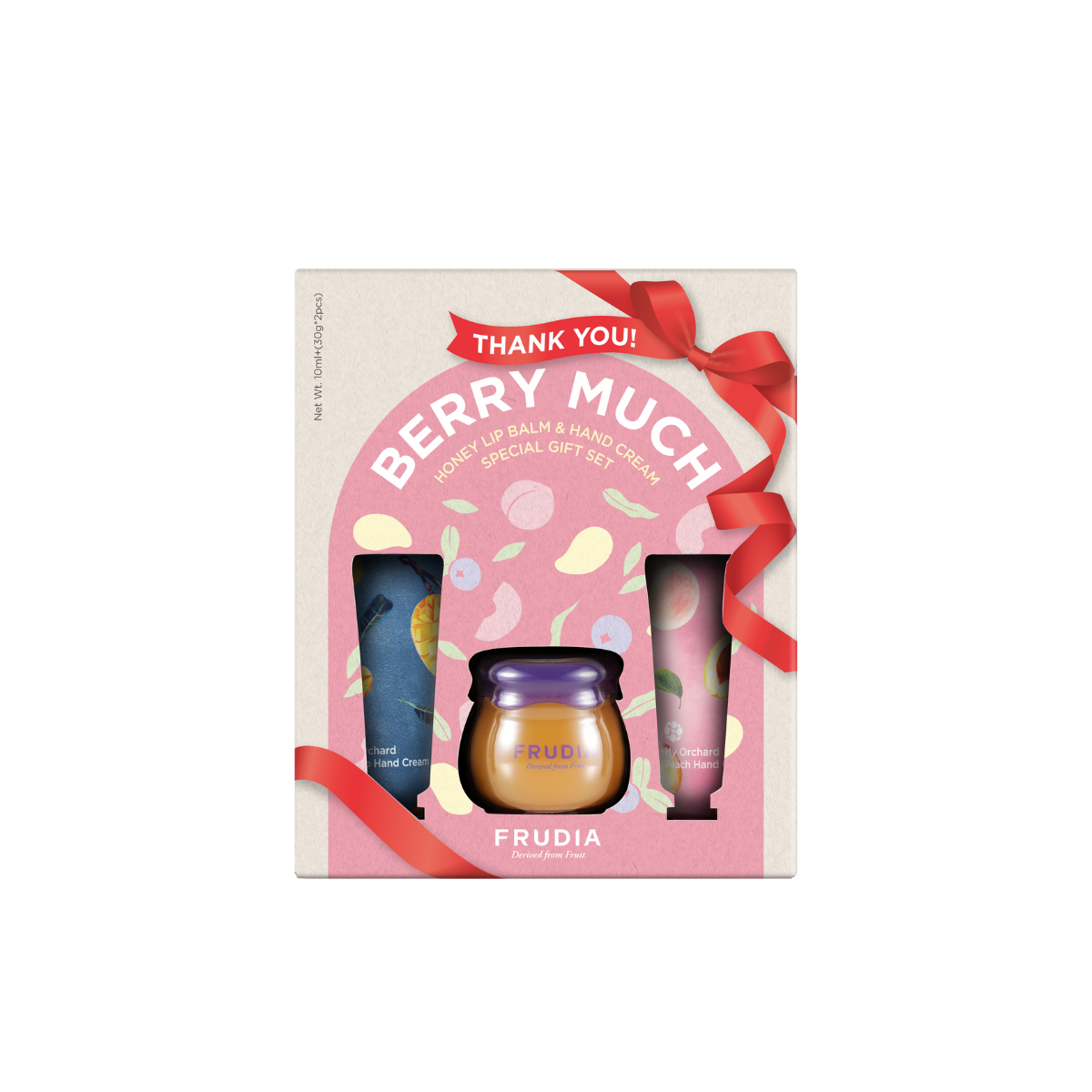 Honey Lip Balm & Hand Cream Gift Set THANK YOU BERRY MUCH 10ml+(30g*2pcs)