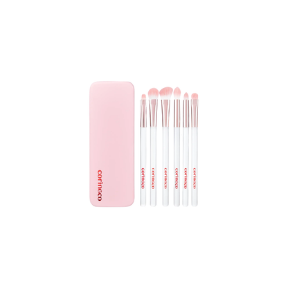 Pink Pocket Eye Brush Set [6pcs]