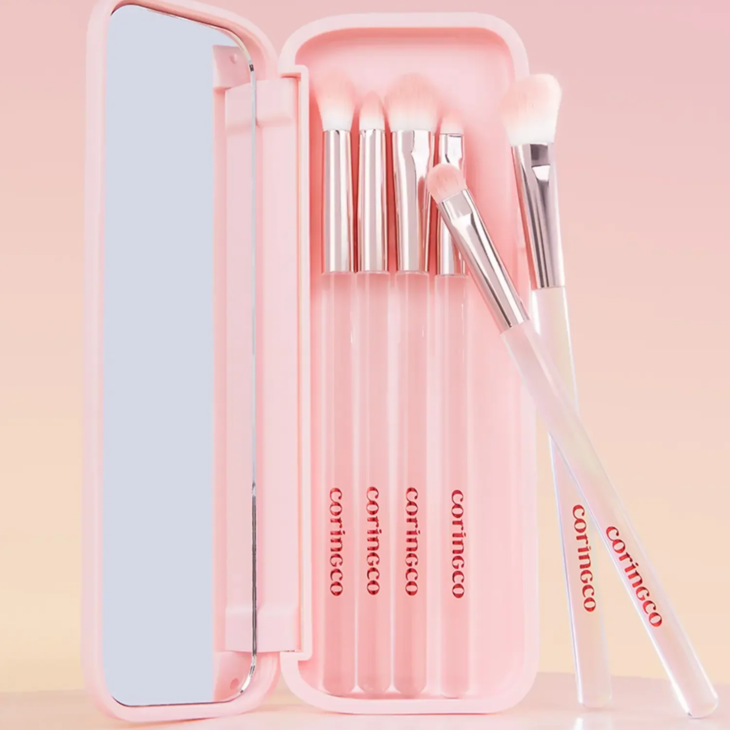 Pink Pocket Eye Brush Set [6pcs]