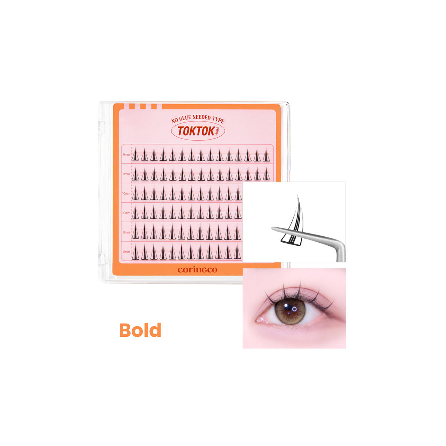 Toktokhara No Glue Eyelash [54pcs]