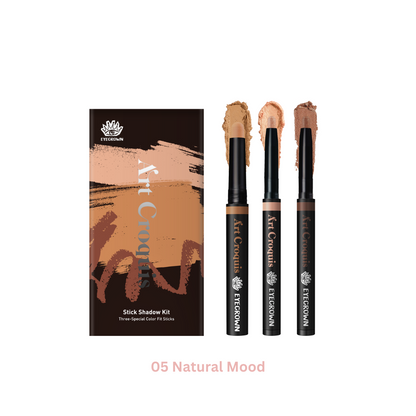 MAKEheal Eyecrown Art Croquis Stick Shadow Kit (6 Types) - Shop K-Beauty in Australia