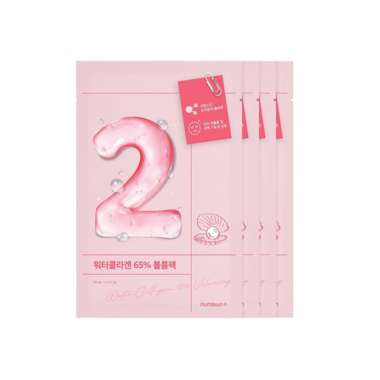 No. 2 Water Collagen 65% Voluming Sheet Mask 4pcs/box