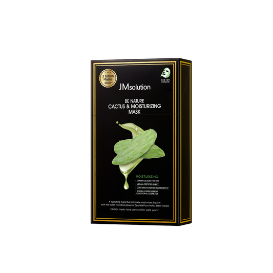 JM Solution Be Nature Cactus & Moisturizing Mask Box 10pcs - Bulk Buy  K-Beauty in Australia