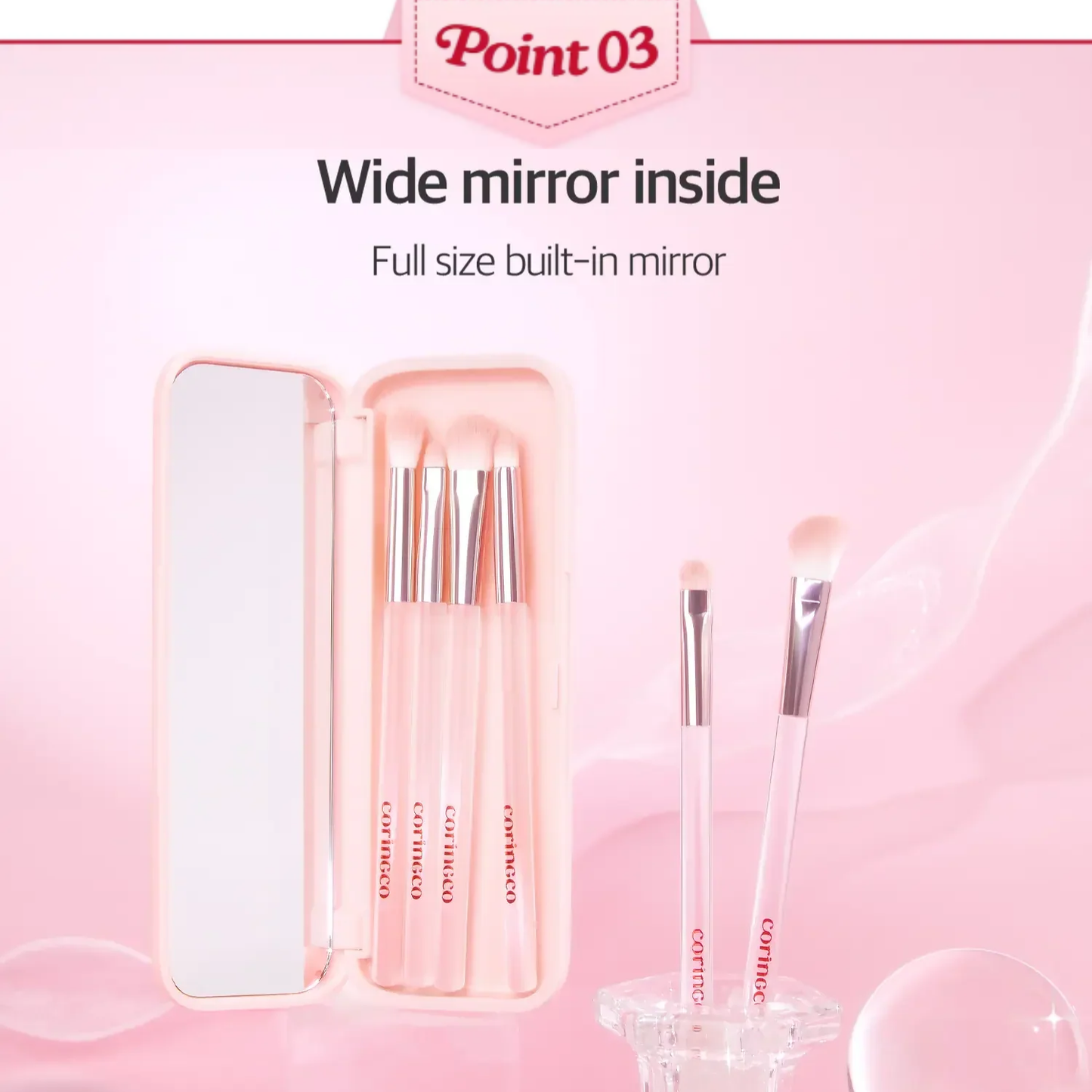 Pink Pocket Eye Brush Set [6pcs]