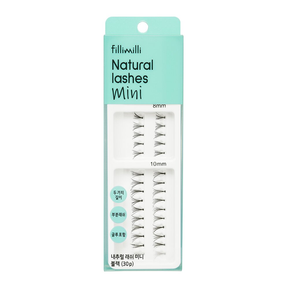 Natural Lashes Mini Black 30pcs