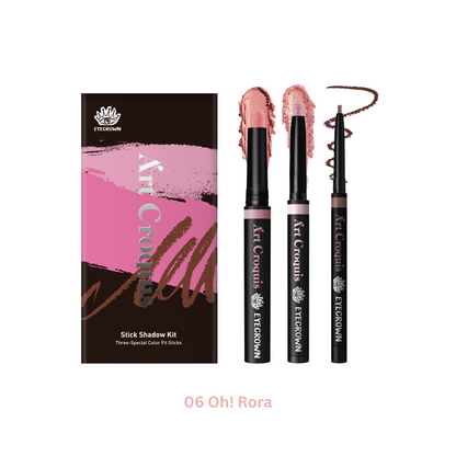 MAKEheal Eyecrown Art Croquis Stick Shadow Kit (6 Types) - Shop K-Beauty in Australia