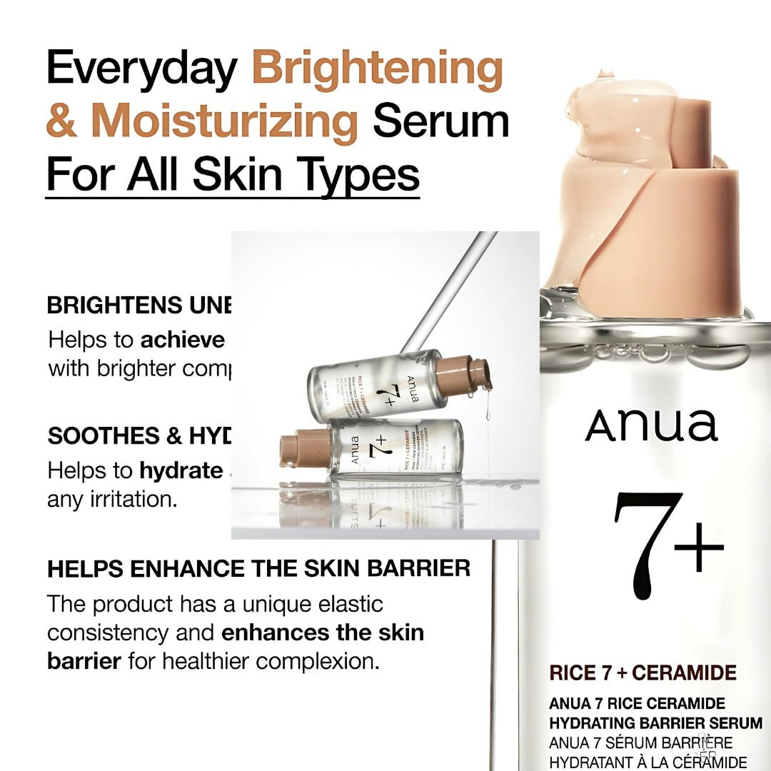 Anua 7 Rice Ceramide Hydrating Barrier Serum [50ml] | Pharmacoo Wholesale Australia