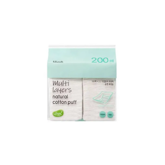 Multi Layers Natural Cotton Puff (200p)