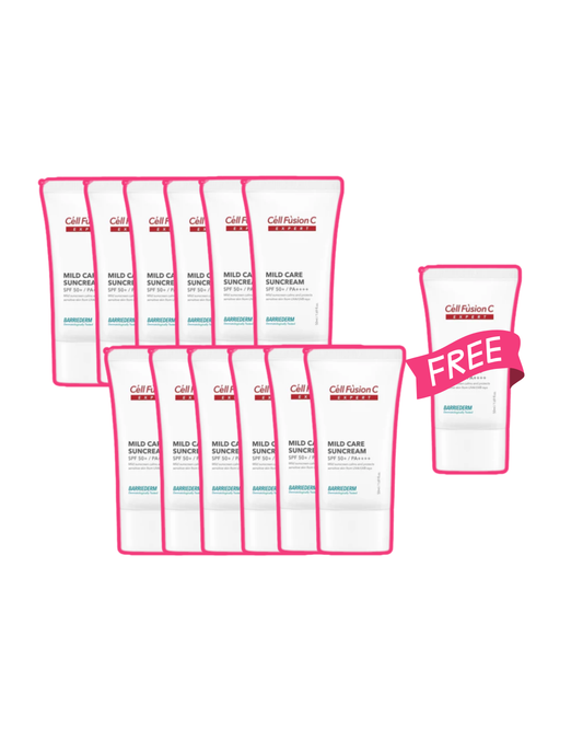 Cell Fusion C Expert Mild Care Suncream SPF50+ PA++++ 50ml - Buy 12 Get 1 FREE