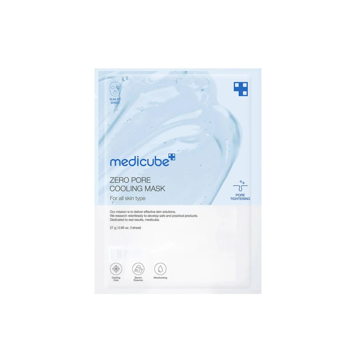 MEDICUBE Zero Pore Cooling Mask 27G 1Pc - Bulk Buy K-Beauty in Australia
