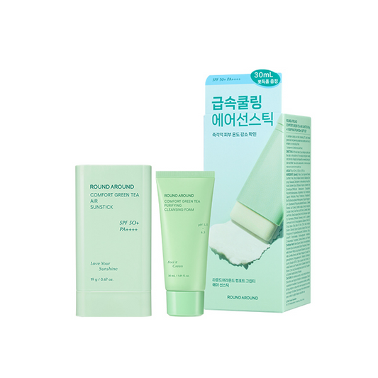 Comfort Green Tea Air Sunstick 19g+purifying Foam 30ml Gift Set