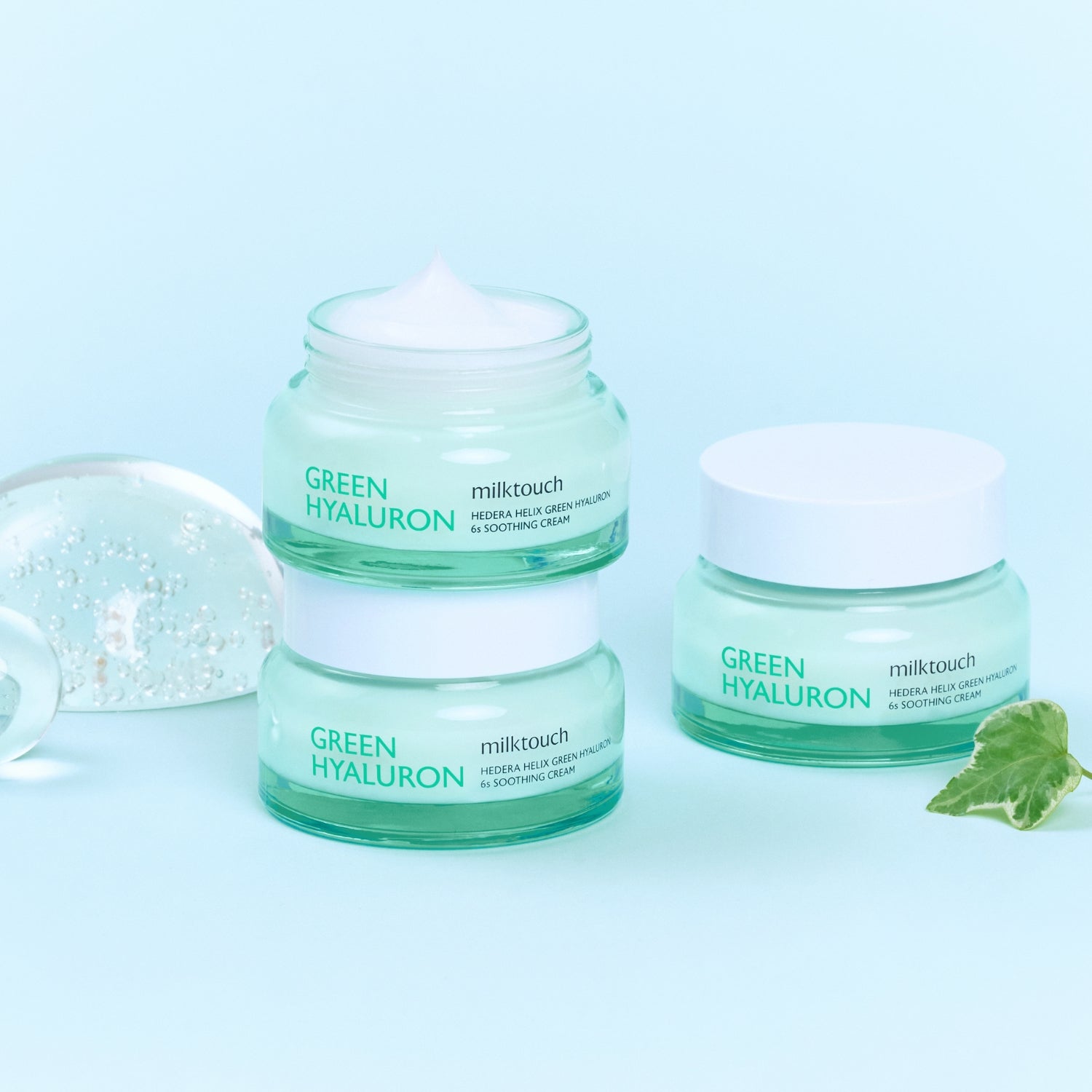 Milk Touch Hedera Helix Green Hyaluron 6Sec Moisture Cream 50ml - Bulk Buy K-Beauty in Australia