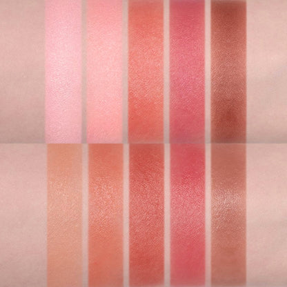 Banila Co B. By Banila Romantic Blush Lip and Cheek makeup with soft pink shade and smooth texture.