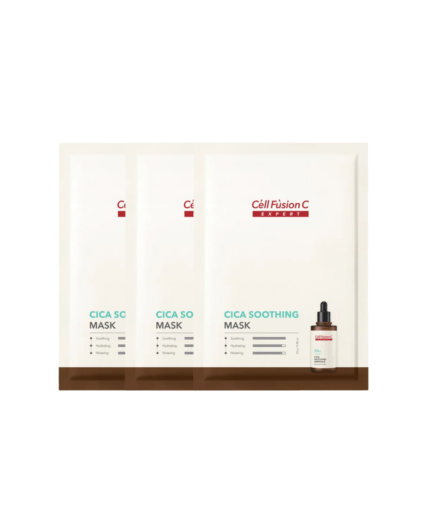 Cell Fusion C Expert Cica Soothing Mask 10pc - 3 Bundle