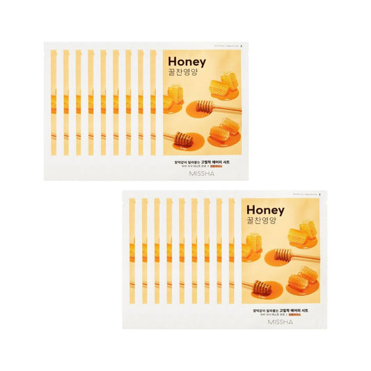 Missha Airy Fit Sheet Mask [Honey] 20pcs - Shop K-Beauty in Australia