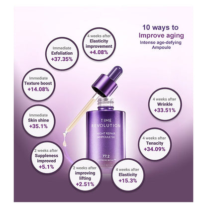 MisshaTime Revolution Night Repair Ampoule 5x 50ml - La Cosmetique