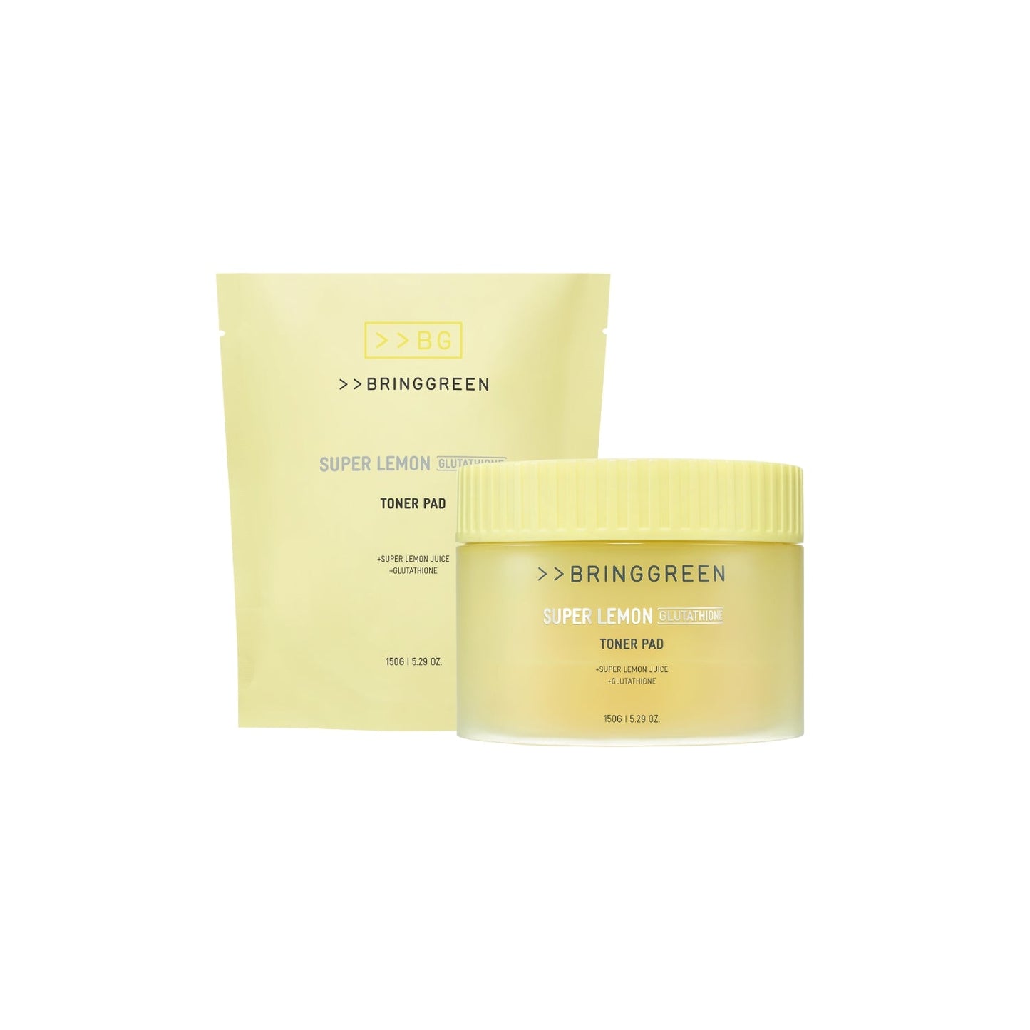 BRING GREEN Super Lemon Glutathione Toner Pad