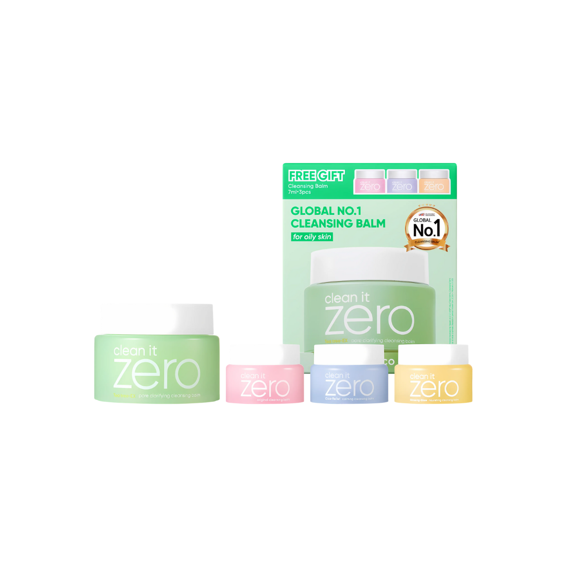 Clean It Zero Cleansing Balm Special Bonus Set Pore Clarifying 100Ml+7Ml*3Ea