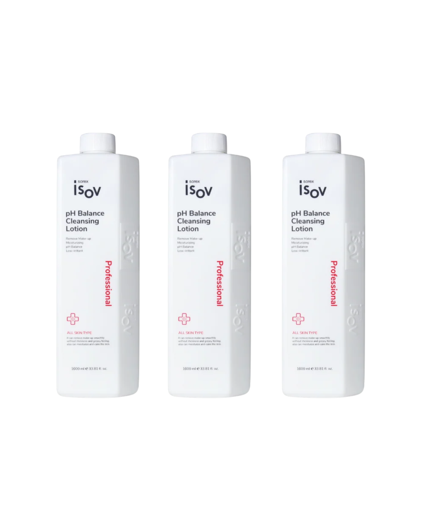 ISOV pH Balance Cleansing Lotion 1000ml Expert - 3 Bundle
