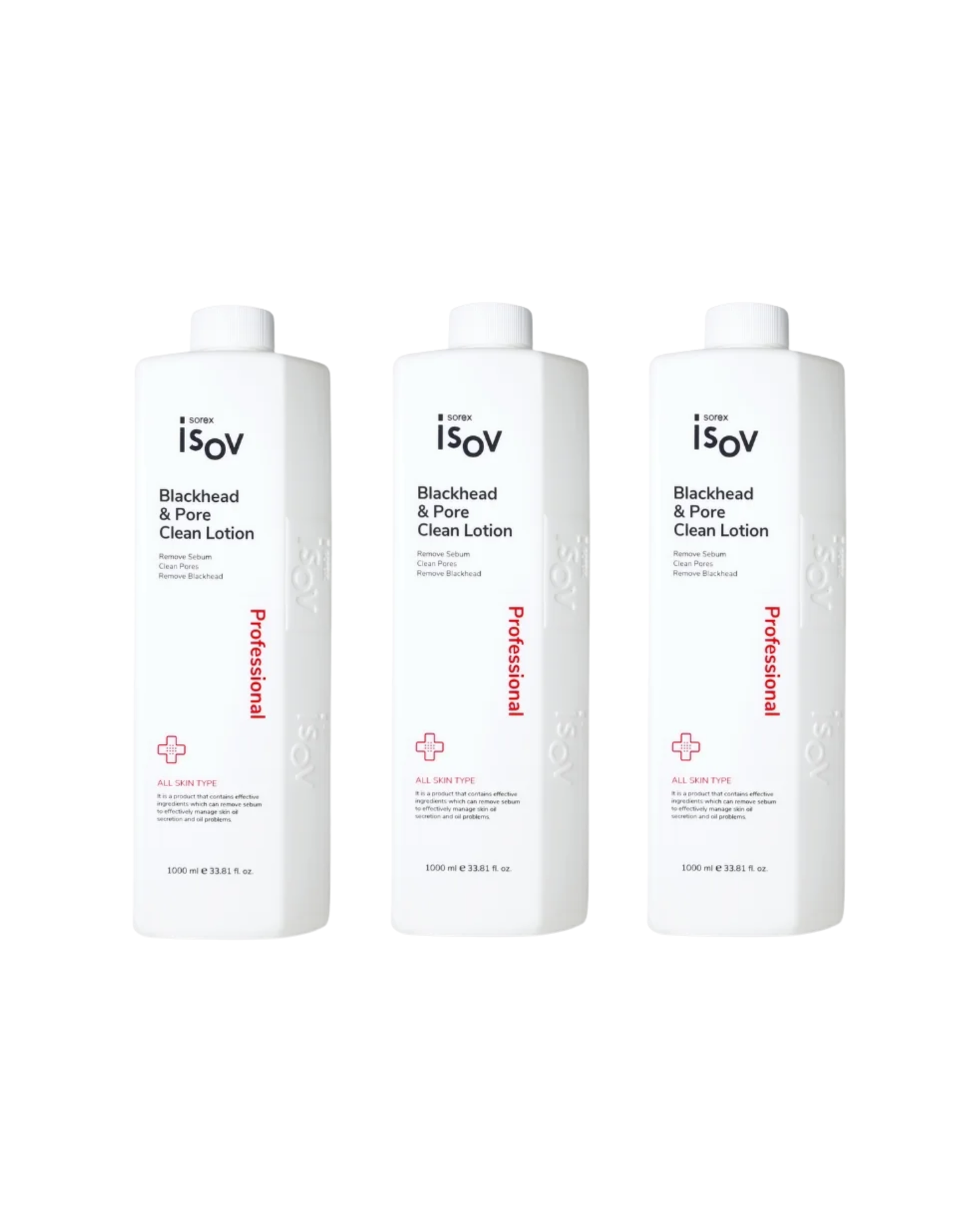 ISOV Blackhead & Pore Clean Lotion 1000ml Expert - 3 Bundle