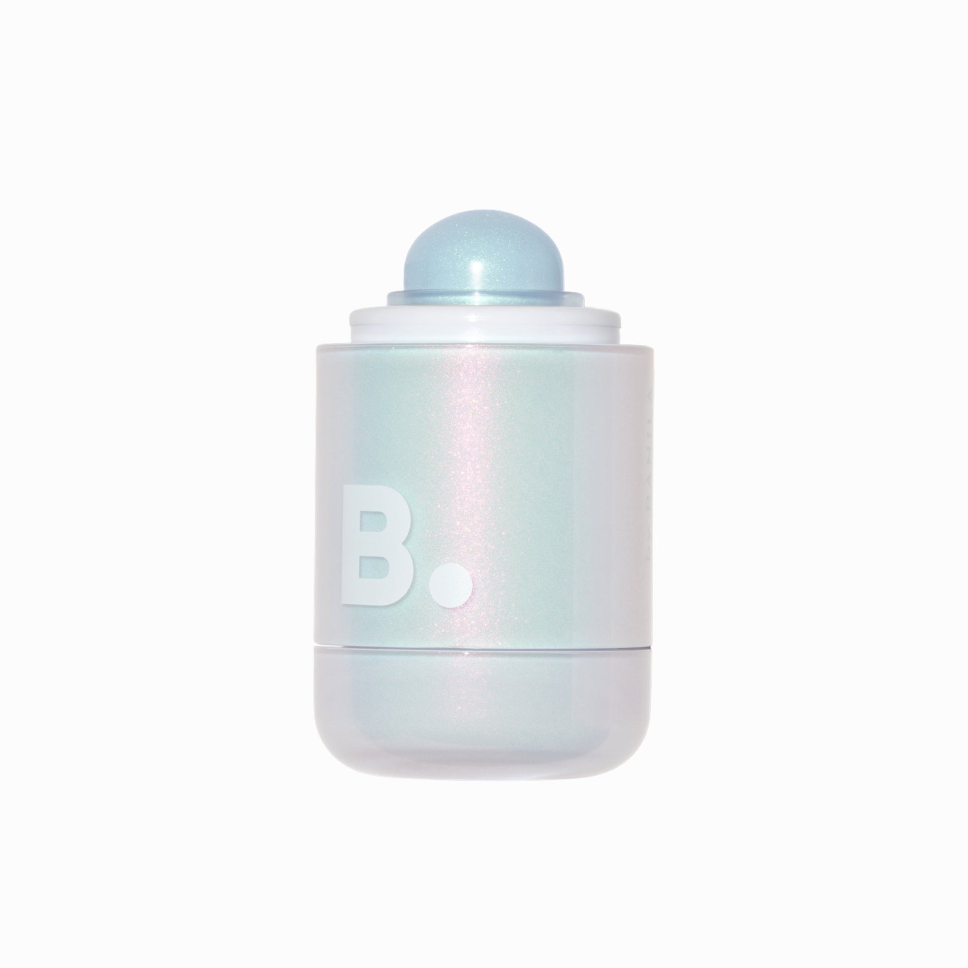 Banila Co B. By Banila Romantic Blush Highlighter in Candy Dive shade, showcasing a luminous pink highlighter with a smooth, reflective finish.