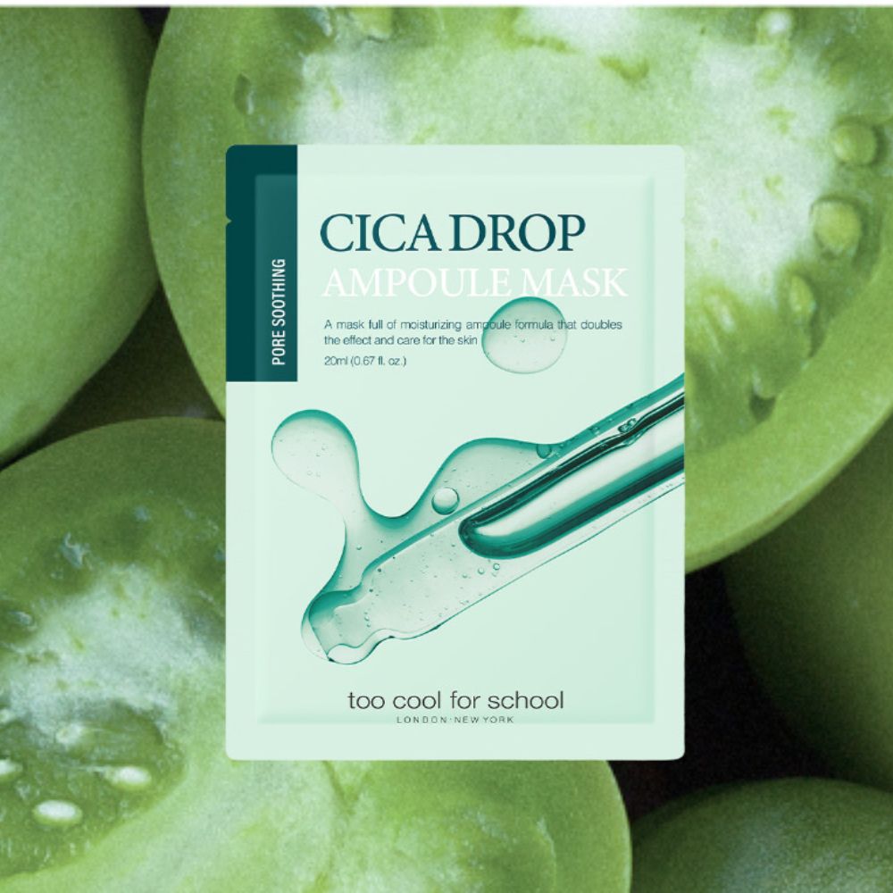 Too Cool For School Cica Drop Ampoule Mask 20ml - Shop K-Beauty in Australia