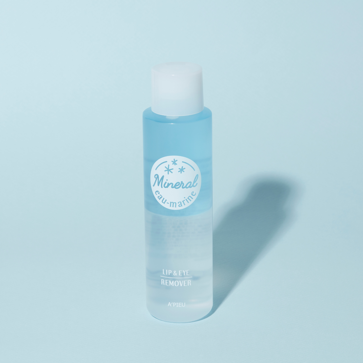 A'pieu Mineral Lip & Eye Remover Large Volume Eau-Marine 250ml  - Glowii Beauty