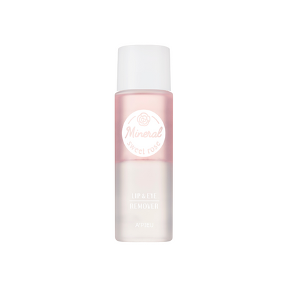 A'pieu Mineral Lip & Eye Remover Sweet Rose 100ml  - Glowii Beauty