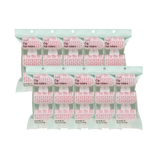 Clip Hair Rollers 10 Pcs Bundle
