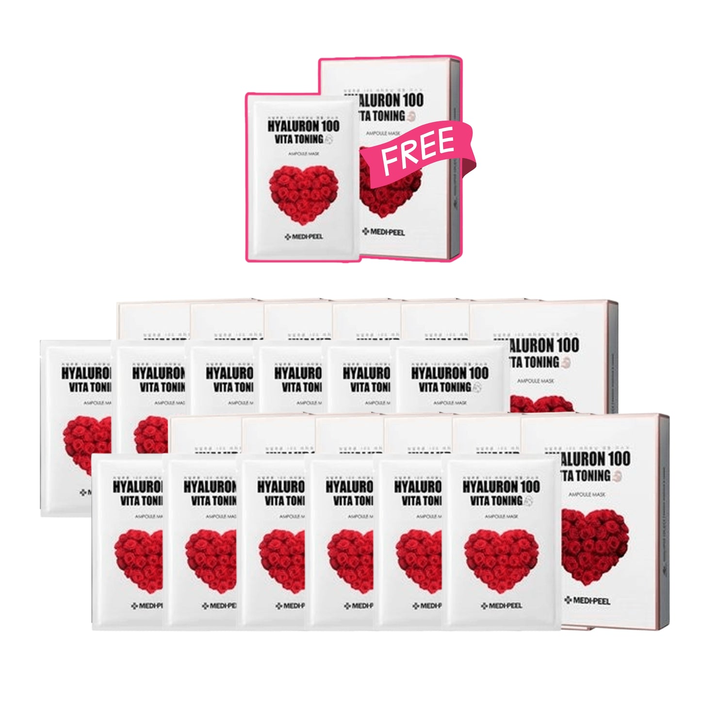 Hyaluron Vita Toning Ampoule Mask 30ml x 10ea - 12+1