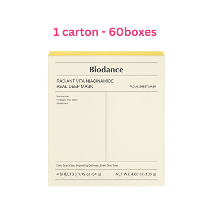 Radiant Vita Niacinamide Real Deep Mask - 60boxes