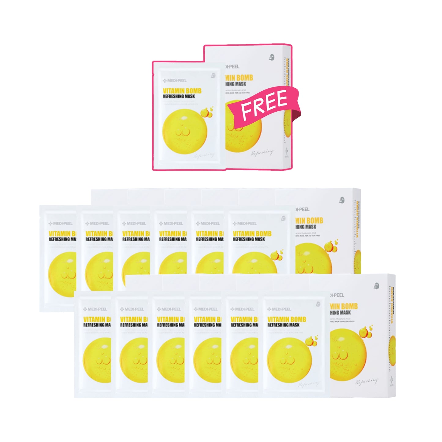 Vitamin Bomb Refreshing Mask 25ml x 10ea - 12+1
